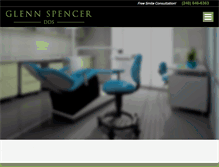 Tablet Screenshot of glennspencerdds.com